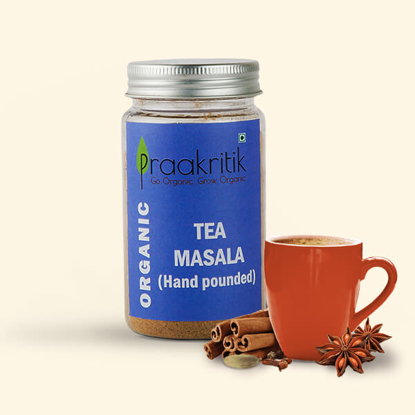 Hand Pounded Tea Masala - Praakritik - 100gm