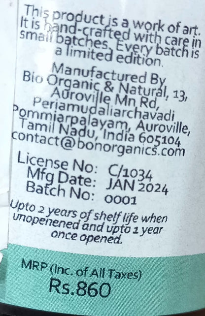 Face Serum | Harmony (With Bakuchiol &amp;amp; Tea Tree Essential Oil) - Acne Treating - No Parabens, Sulphates &amp;amp; No Artificial Colors - Bon Organic - 30ml