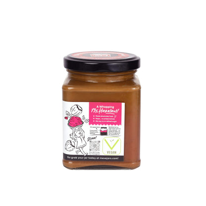 Spread | Hazelnut Chocolate Spread – Creamy (With 73% Hazelnut) – Vegan, Gluten Free, Dairy Free, High In Protein &amp; No Added Preservatives – Meve Jars – 230gm