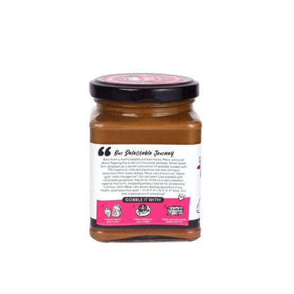 Spread | Hazelnut Chocolate Spread – Creamy (With 73% Hazelnut) – Vegan, Gluten Free, Dairy Free, High In Protein &amp; No Added Preservatives – Meve Jars – 230gm