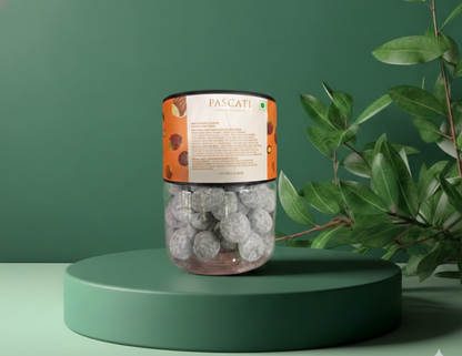 Hazelnut Dragées - Hazelnuts Coated (63% Dark Boysenberry Chocolate) - Added Natural Flavour- Zero Cholesterol &amp; Trans Fat - Pascati - 100gm