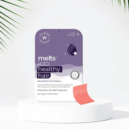 Healthy Hair - Vegan &amp; Sugar Free - Wellbeing Nutrition - 30 Strips