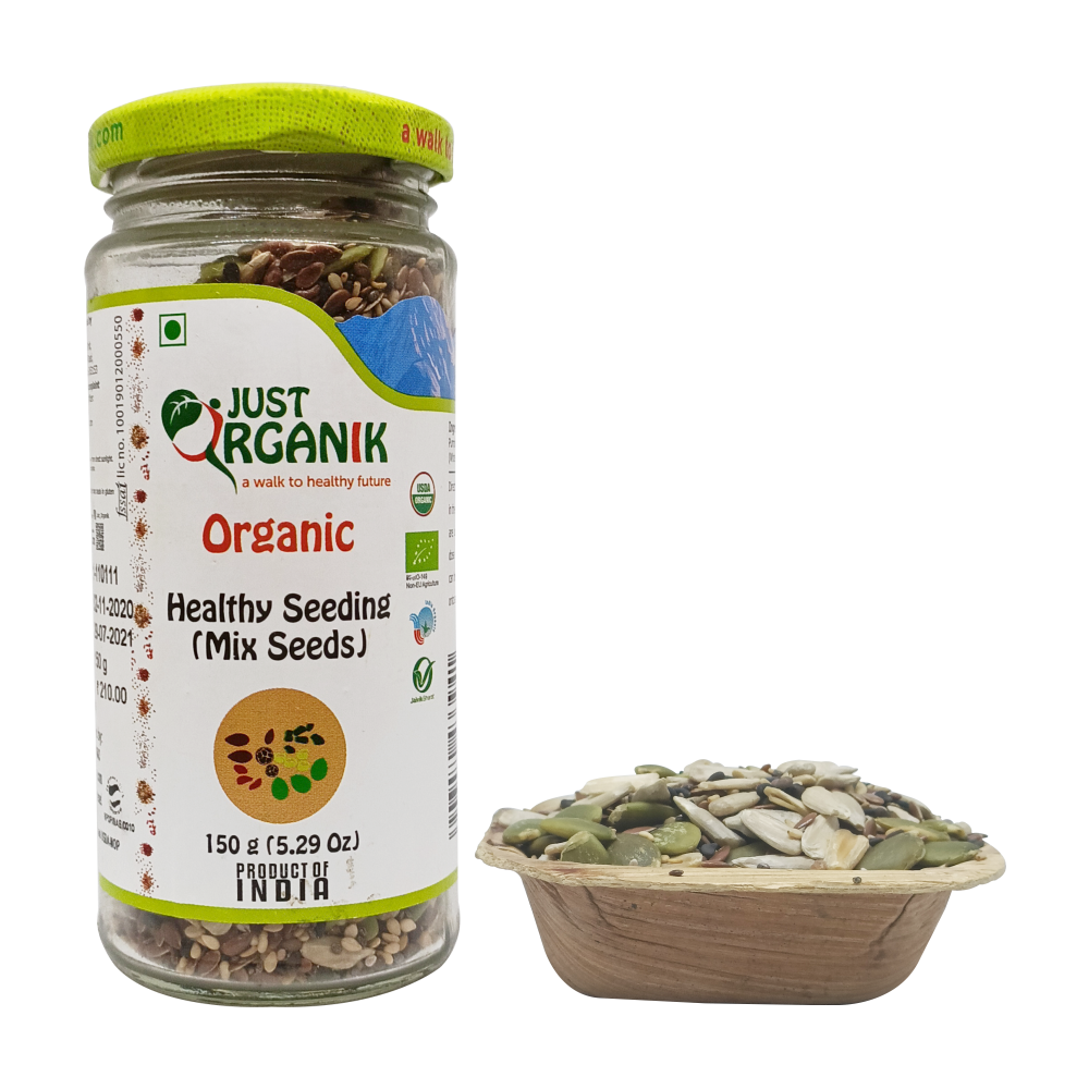 Healthy Seeding | (Mix Seeds) - USDA Organic - Just Organik – 150gm