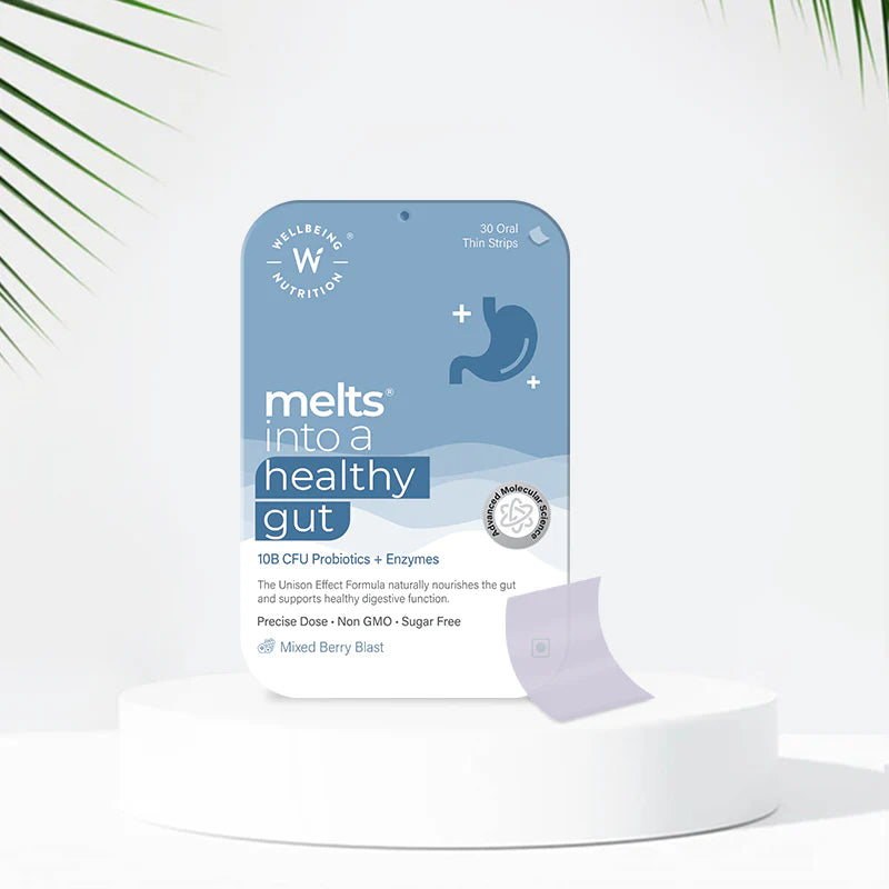 Healthy Gut - Melts - Sugar Free - Wellbeing Nutrition – 30 Strips