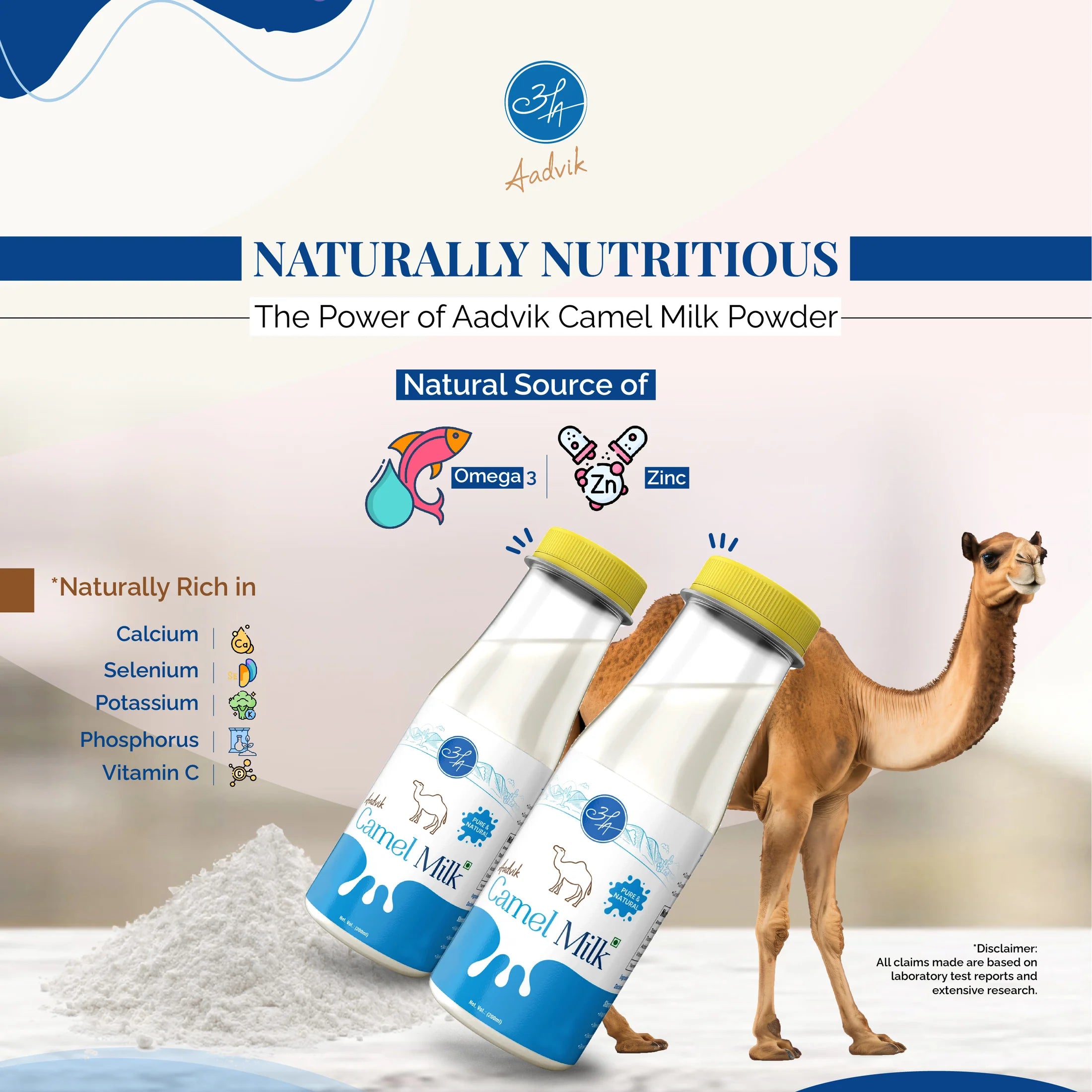 Camel Milk | Frozen – Pasteurised - Aadvik – 200ml