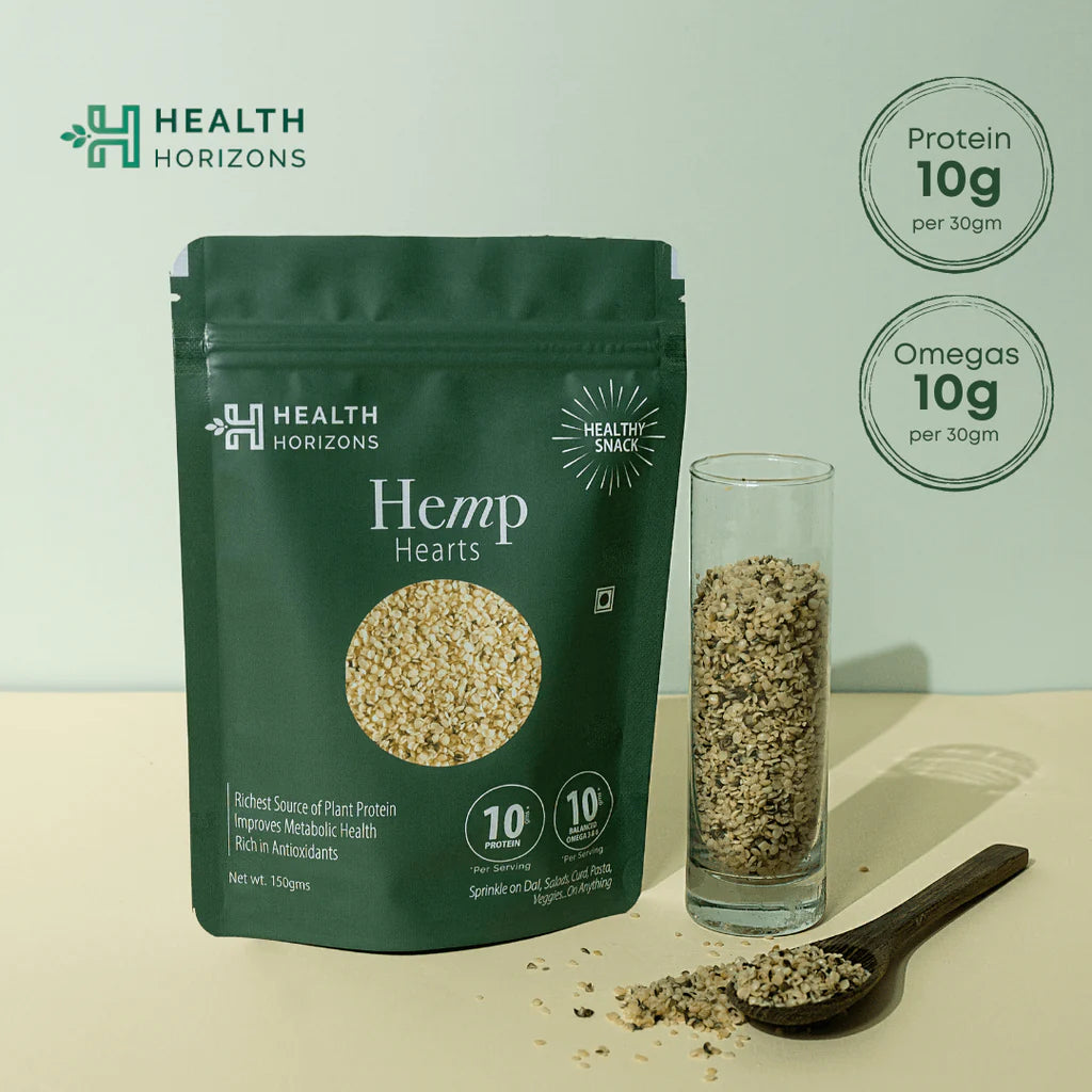 Hemp Heart | Natural - Vegan, Soy Free & No Additives - Health Horizon - 150gm