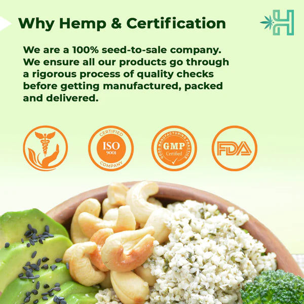 Hemp Powder | (Chocolate Flavour)  - Natural - Vegan, Gluten Free, Rich With Protein, Antioxidants, Minerals &amp; Fibre - Health Horizons - 150gm
