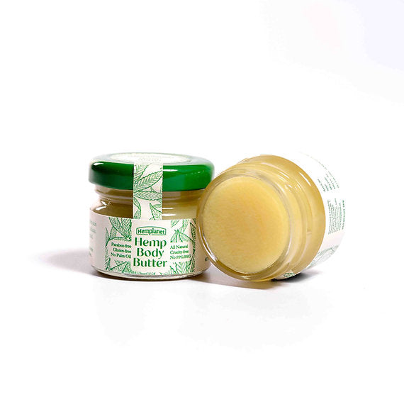 Balm | Hemp Body Butter - All Natural - Balances Oils In Your Skin And Provides Long Lasting Moisture - Gluten Free, Cruelty Free, Paraben Free &amp; No Palm Oil - Hemplanet - 30gm