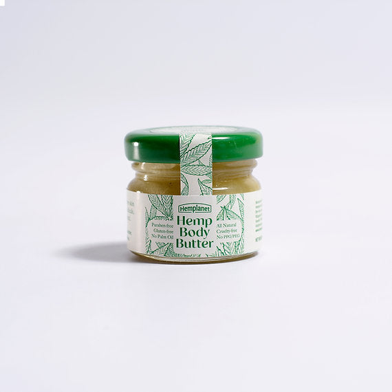 Balm | Hemp Body Butter - All Natural - Balances Oils In Your Skin And Provides Long Lasting Moisture - Gluten Free, Cruelty Free, Paraben Free &amp; No Palm Oil - Hemplanet - 30gm