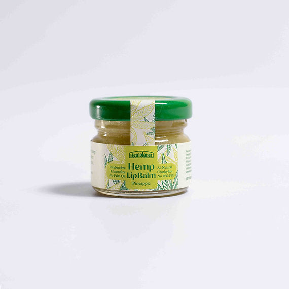 Lip Balm | Hemp Lip Balm (Pineapple) - Helps Moisturize, Hydrate, Protect And Nourish Your Lips - All Natural - Gluten Free, Cruelty Free, Paraben Free & No Palm Oil - Hemplanet - 30gm