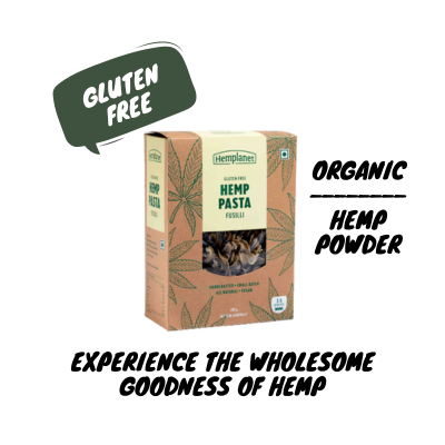Pasta | Hemp Fusilli Pasta - Handcrafted - All Natural - Veagn, Gluten Free, No Additives &amp; No Added Preservatives - Hemplanet - 200gm