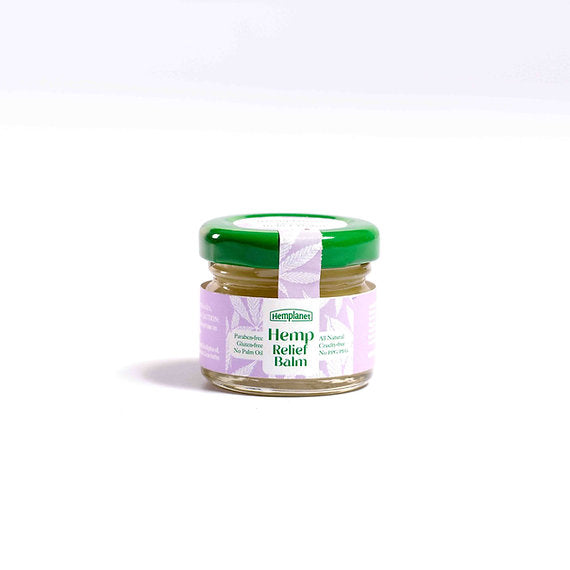 Balm | Hemp Relief Balm - Siff Joints And Other Minors Aches/Paints - 100% Natural - Gluten Free, Cruelty Free, Paraben Free & No Palm Oil - Hemplanet - 30gm