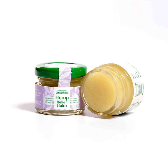 Balm | Hemp Relief Balm - Siff Joints And Other Minors Aches/Paints - 100% Natural - Gluten Free, Cruelty Free, Paraben Free & No Palm Oil - Hemplanet - 30gm
