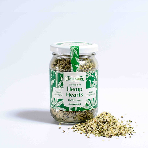 Hemp Hearts | Hulled Seeds - Organic & All Natural - Vegan & Gluten Free - High In Protein - Hemplanet - 150gm