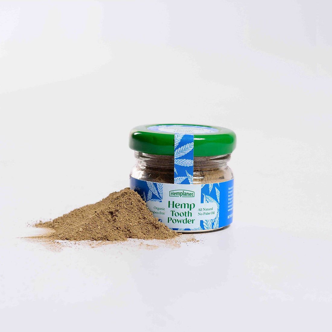 Tooth Powder | Hemp - All Natural - Gluten Free, Cruelty Free, Paraben Free & No Palm Oil - Hemplanet - 30gm