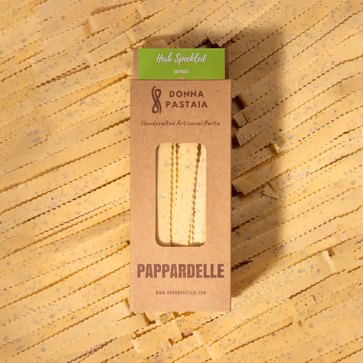 Pappardelle Herb Speckled Egg Pasta – Donna Pastaia – 200gm