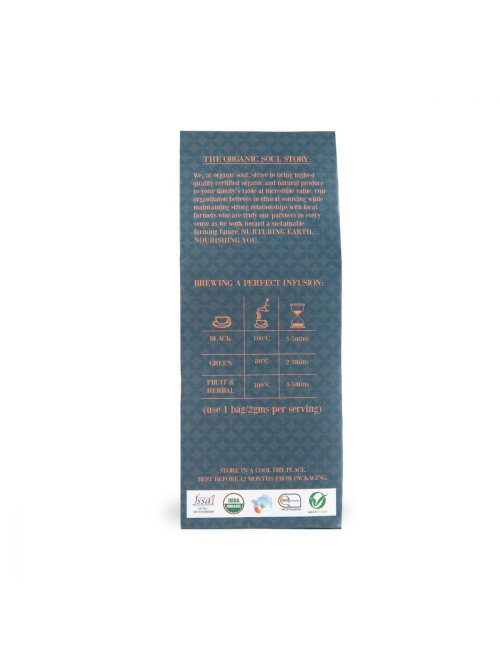 Herbal Green Masala Chai (Fusion Of Green Tea &amp;amp; Spices) – Organic - Indian - Organic Soul – 20 Tea Bags