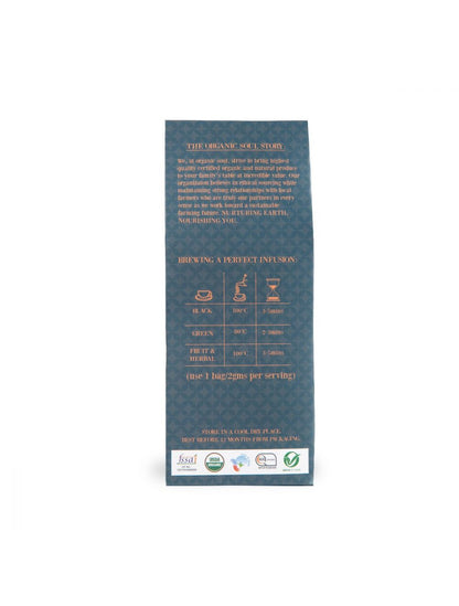 Herbal Green Masala Chai (Fusion Of Green Tea &amp;amp; Spices) – Organic - Indian - Organic Soul – 20 Tea Bags