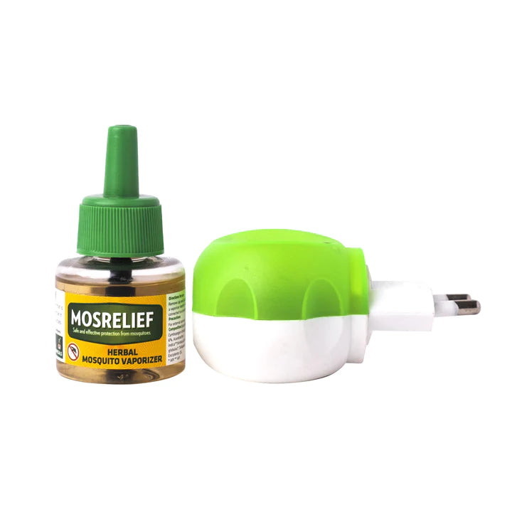 Herbal Mosquito Repellent Vaporizer - (Mosrelief) - Herbal Strategi - 40ml+Machine