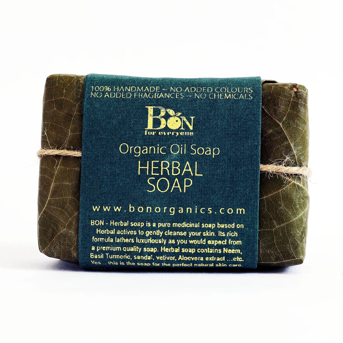 Soap | Herbal Soap - Organic Oil Soap - Bon Organic - 100gm