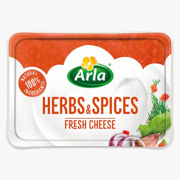 Cream Cheese | Herbs &amp;amp; Spices - Natural Ingredients - Denmark - Arla - 150gm