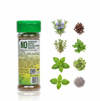 Seasoning | Herbs De Provence  - No Additives, No Artificial Flavours &amp; Preservatives Free - 100% Pure &amp; Natural - Aum Fresh - 18 gm