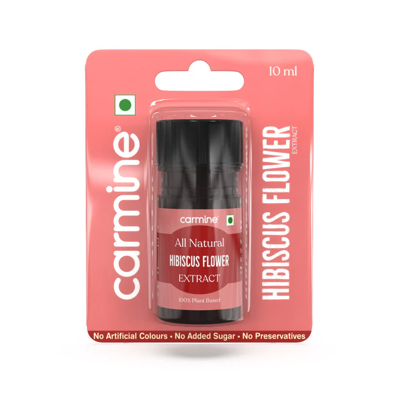 Hibiscus Flower Extract | All Natural – Vegan, Gluten Free, Alcohol Free, No added Sugar & No Artificial Ingredients – Carmine County – 10ml