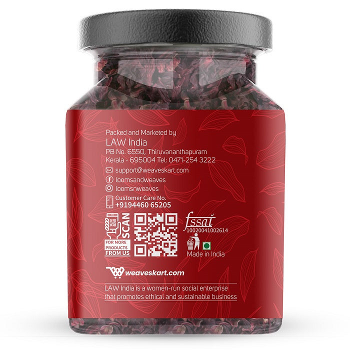 Hibiscus Flower Tea - Looms And Weaves – 50gm