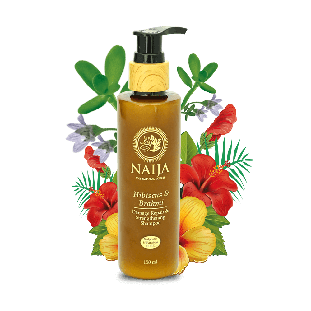 Hibiscus and Brahmi Shampoo (Hair Cleanser) – Naija – 200ml