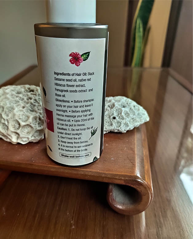 Hibiscus Flower Oil | Promotes Hair Growth - Prevents Hair Fall - 100% Natural - Chemical Free - Plant Pure - 100ml