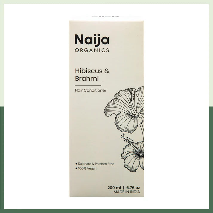 Conditioner | Hibiscus and Brahmi (Hair Conditioner)-100% Vegan -Free Sulphate &amp; Paraben– Naija – 200ml
