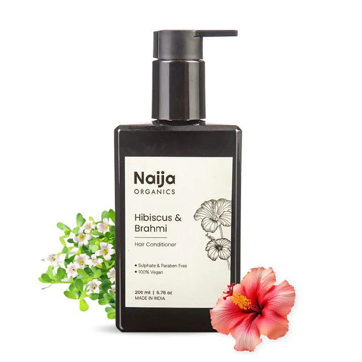 Conditioner | Hibiscus and Brahmi (Hair Conditioner)-100% Vegan -Free Sulphate &amp; Paraben– Naija – 200ml