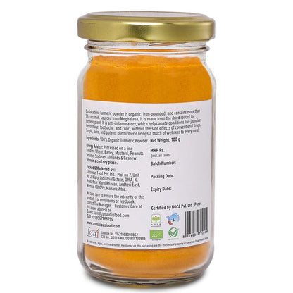 Turmeric Powder | Lakadong Turmeric Powder – 5% Curcumin – Organic – Conscious Food – 100gm