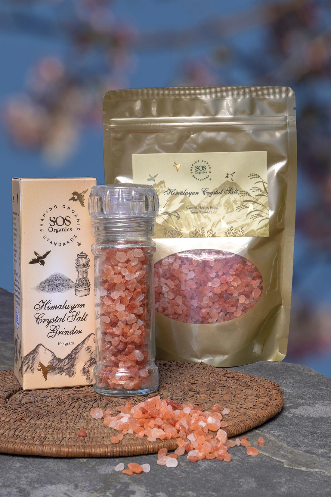 Salt | Himalayan Crystal Salt Grinder – Sos Organics – 100gm