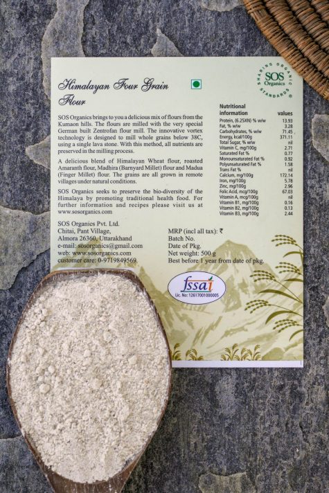 Himalayan Four Grain Flour – SOS Organics – 500gm