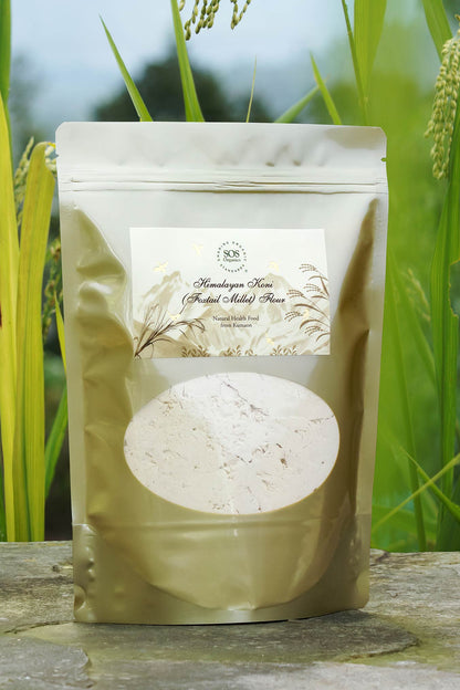 Himalayan Foxtail Millet Flour | Good For Cardiac Health, Skin &amp;amp; Hair Growth – SOS Organics – 500gm