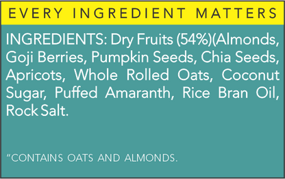 Granola | Himalayan Holiday - 54% Dry Fruits - Vegan, Gluten Free &amp;amp; Zero Processed Sugar - The Nibble Box - 500gm