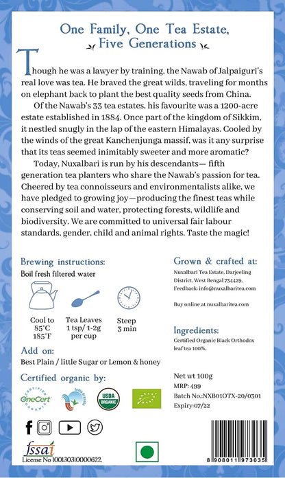 Tea | Himalayan Mist 2nd Flush - USDA Organic - Nuxalbari – 100gm