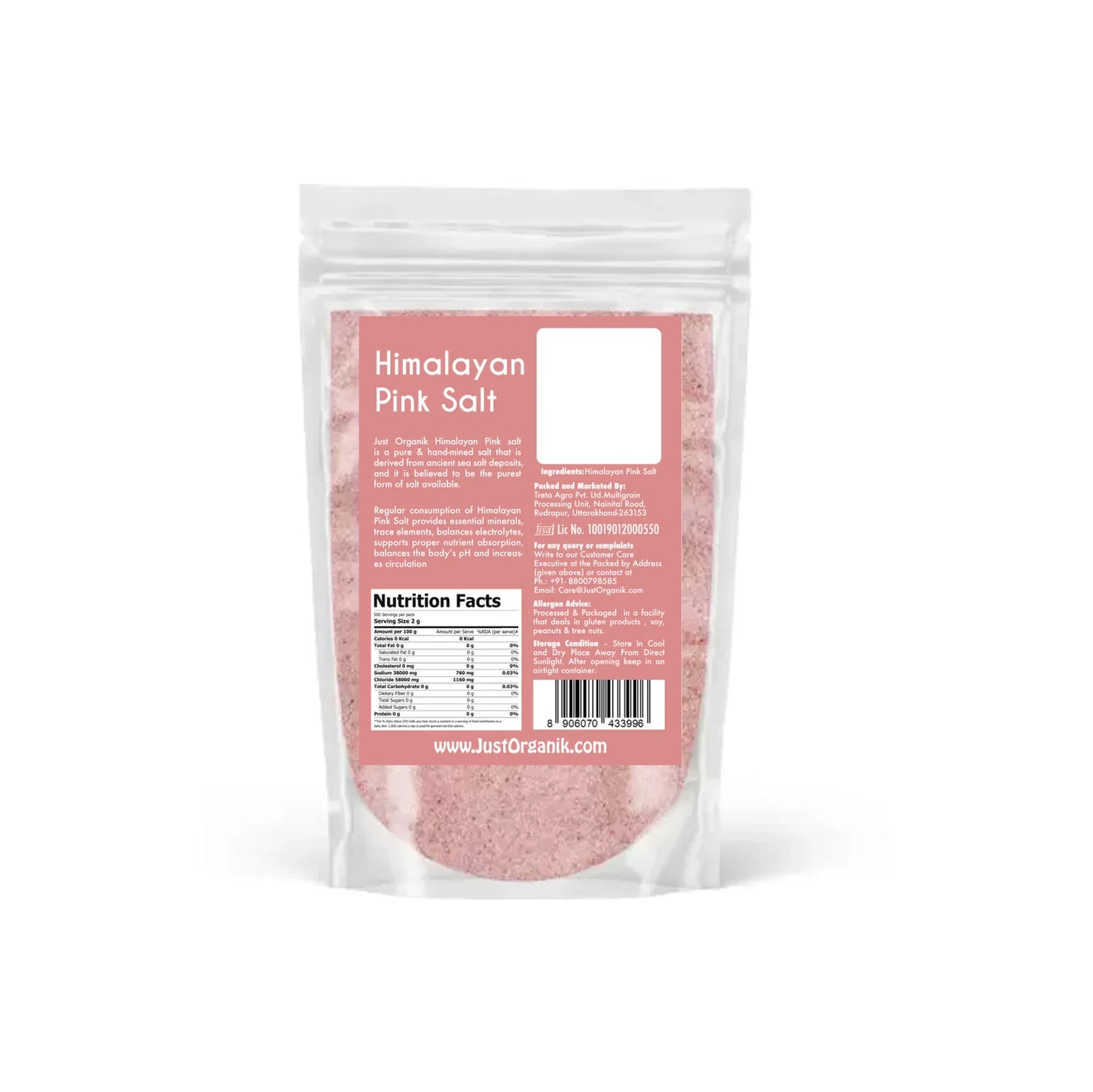 Salt | Himalayan Pink Salt – Just Organik – 1000gm