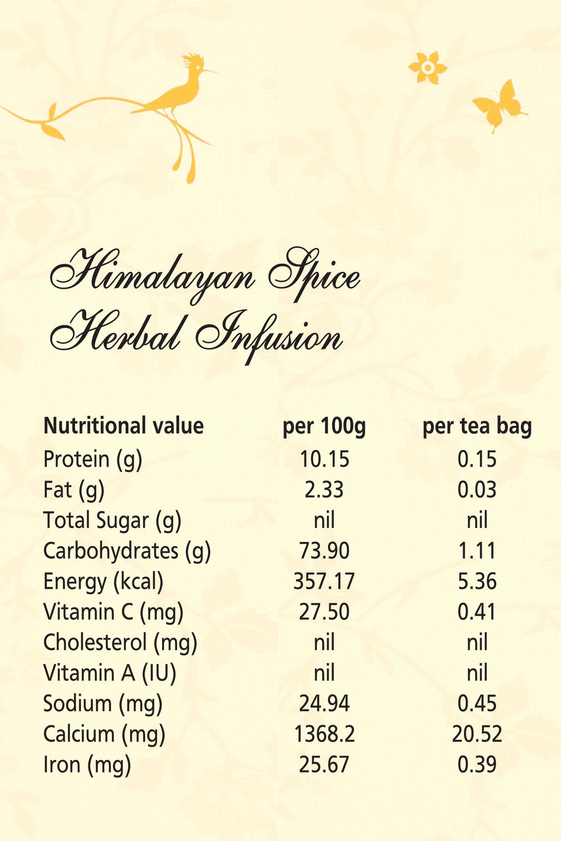 Himalayan Spice Herbal Infusion - SOS Organics - 21gm