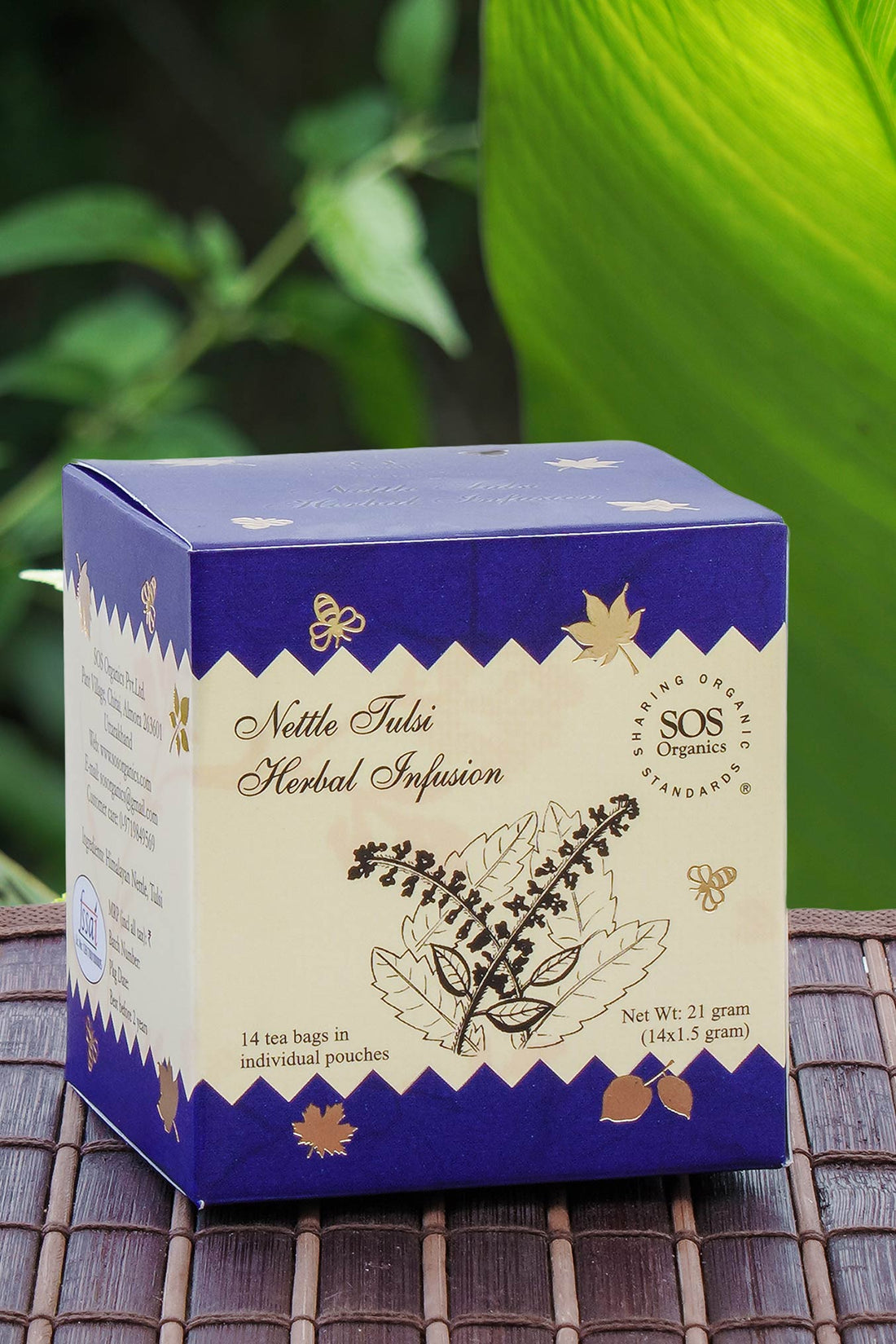 Himalayan Tulsi Nettle Infusion – SOS Organics – 14Tea Bags