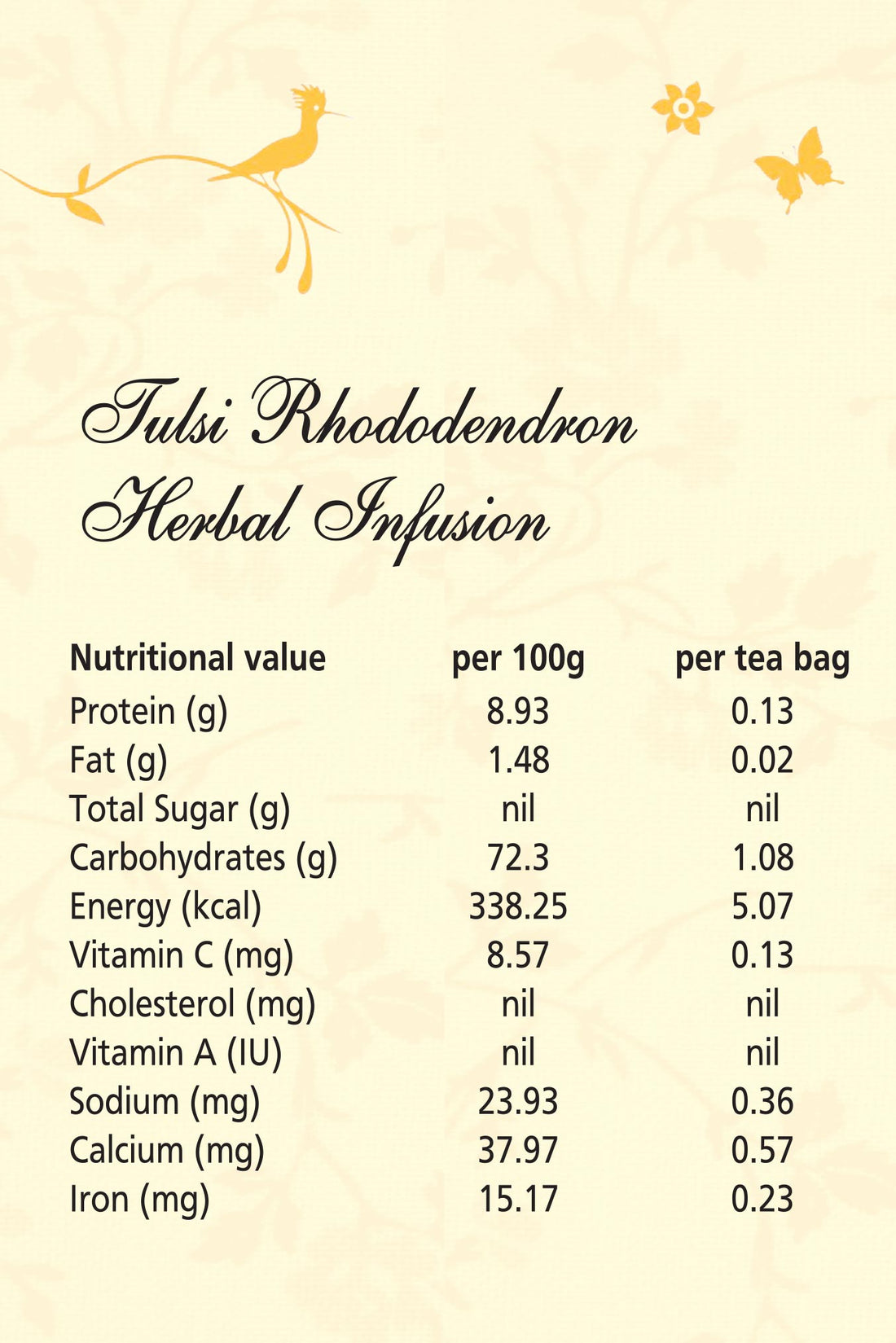 Himalayan Tulsi Rhododendron Infusion – SOS Organics – 14Tea Bags
