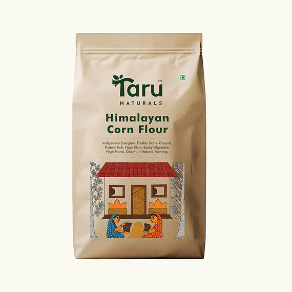 Flour | Himalayan Corn Flour - Himalayan - High In Nutrients & Powerhouse Of Proteins - Taru Naturals - 500gm