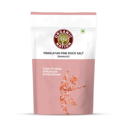 Salt | Himalayan Pink Rock Salt Powder - From Pristine Himalayan Environment - Organic Nation - 500gm