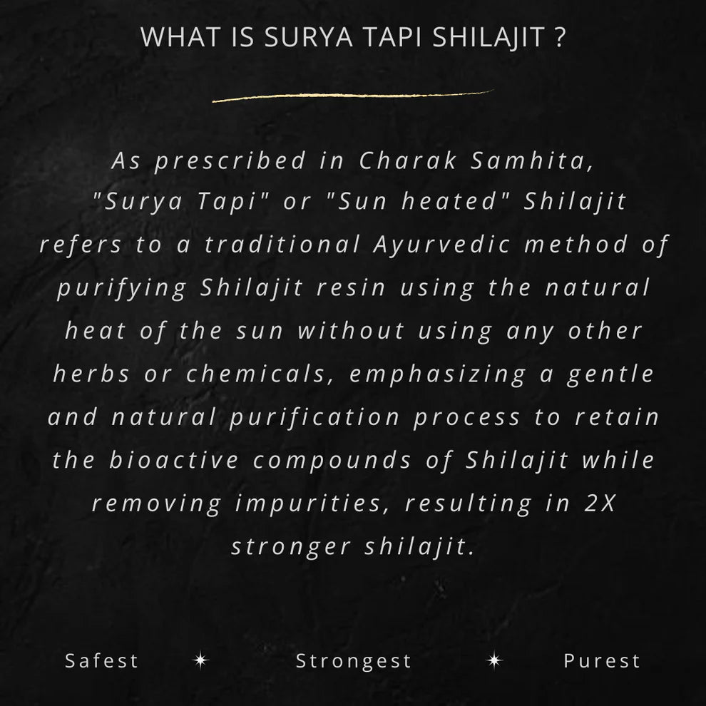 Shilajit | Himalayan Shilajit Resin - Surya Tapi Purified - 100% Pure &amp; Natural - 82% Fulvic - From Gangotri Glacier - Vegan, Gluten Free, No Sugar, Soy Free, Heavy Metal Free, No Additives, Fillers &amp; Preservatives Free - Ayantara - 20gm