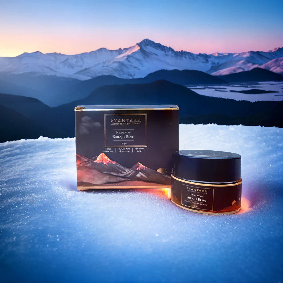 Shilajit | Himalayan Shilajit Resin - Surya Tapi Purified - 100% Pure & Natural - 82% Fulvic - From Gangotri Glacier - Vegan, Gluten Free, No Sugar, Soy Free, Heavy Metal Free, No Additives, Fillers & Preservatives Free - Ayantara - 20gm