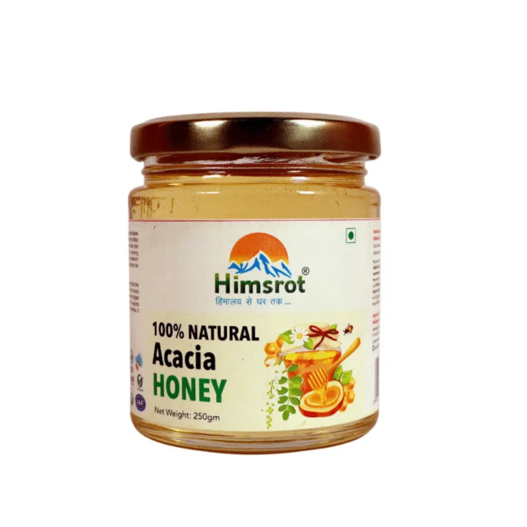 Honey | Acacia Honey - 100% Natural - USDA Organic - No Added Preservatives - Himsrot - 250gm