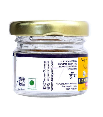 Hingwale Laxmi Ultra Raw Hing Crystals - Natural - Indian - Vegan, Gluten Free &amp;amp; Sun Dried - Tassyam - 10gm