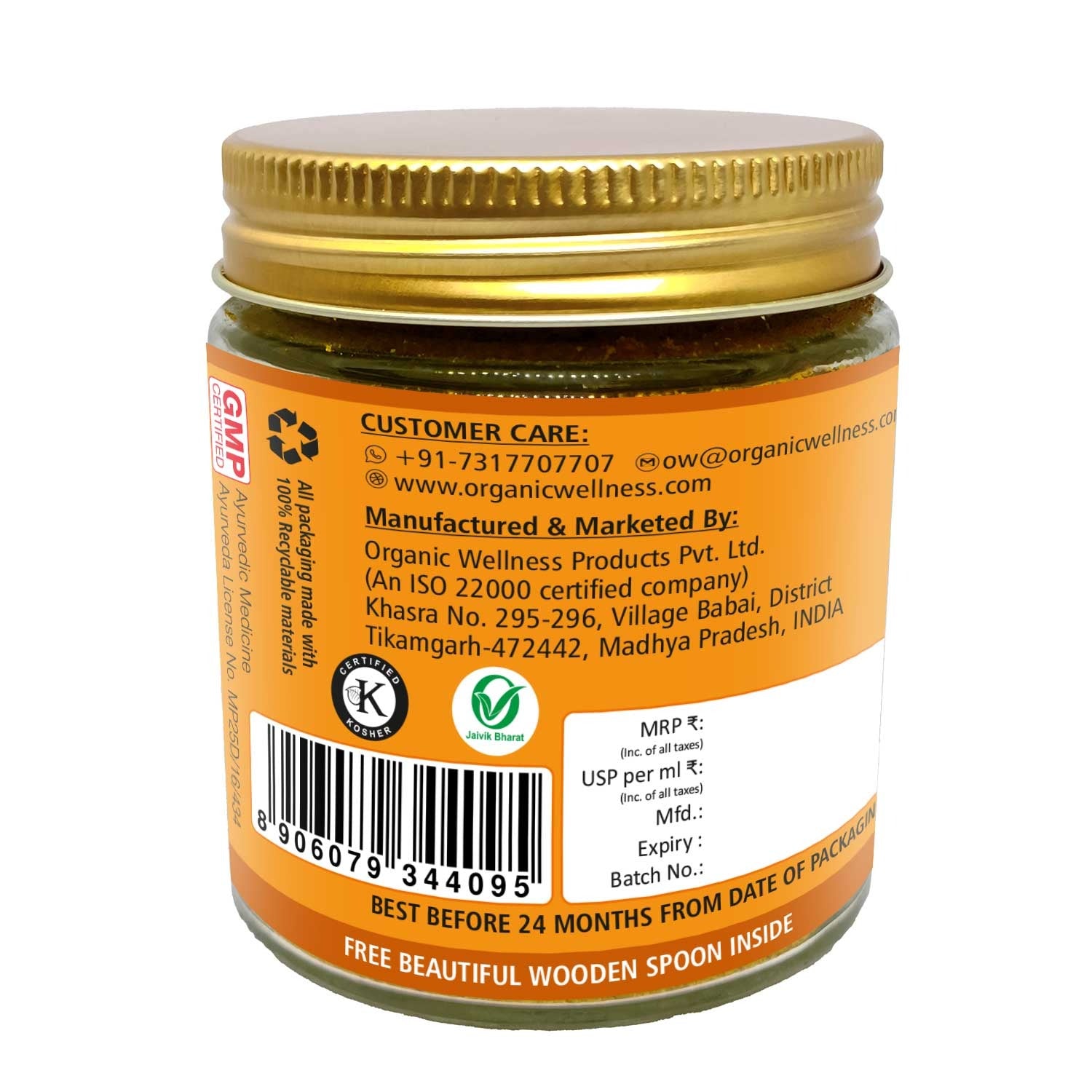 Hingwashtak Churna -Relive Indigestion-Effective Gastric Stimulant and Digestive Remedy-No Artificial Additives- Organic Wellness - 90 Vegetarian Capsules