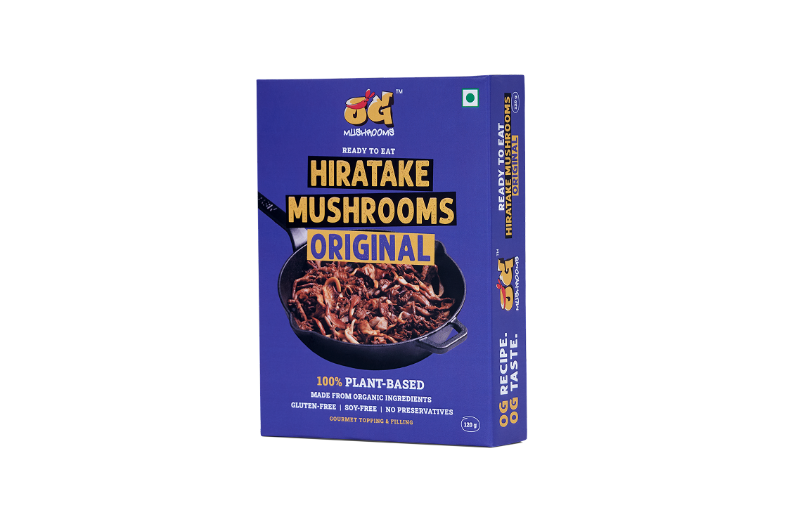 Mushrooms | Hiratake Mushrooms Original -Ready To Eat-100% Plant Based, Gluten Free- Gourmet Topping &amp; Filling -Soy Free-No Preservatives- OG Mushrooms – 120gm